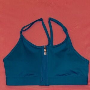 🩵Nike Blue Zip-Front Sports Bra 🩵